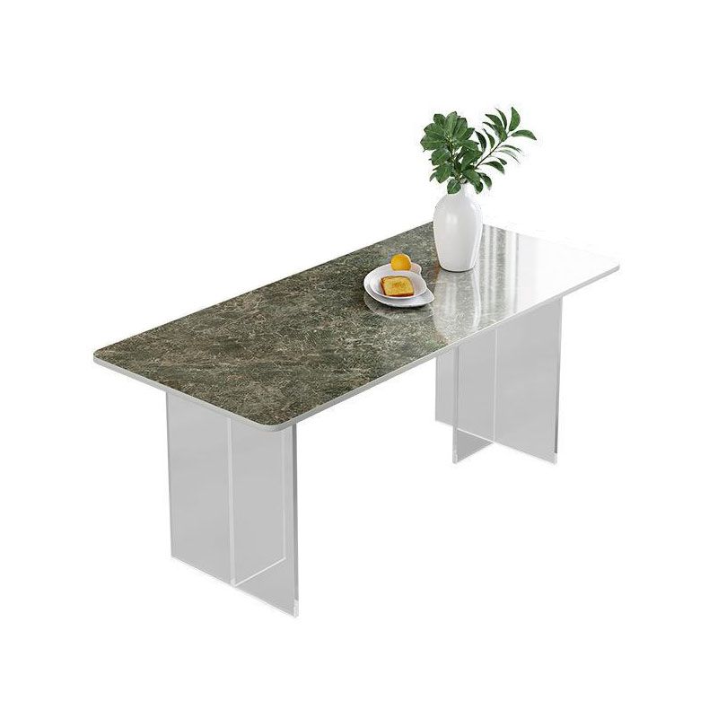 Modern 1/4/5/7 Pieces Dining Set Rectangle Stone Dining Table for Dining Room