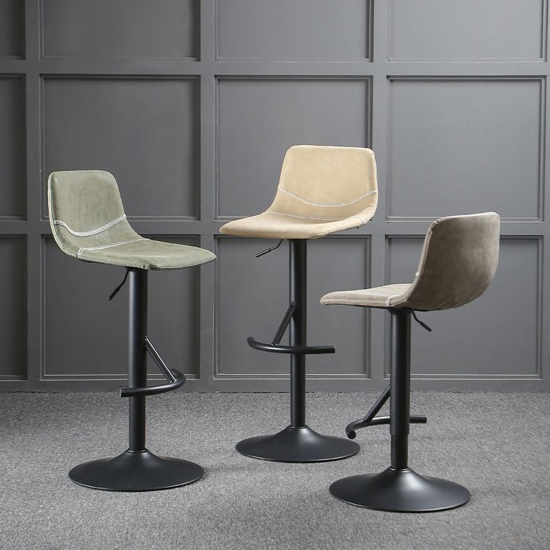 Modern Metal Dining Kitchen Room Armless Stool Low Back Bar Stool