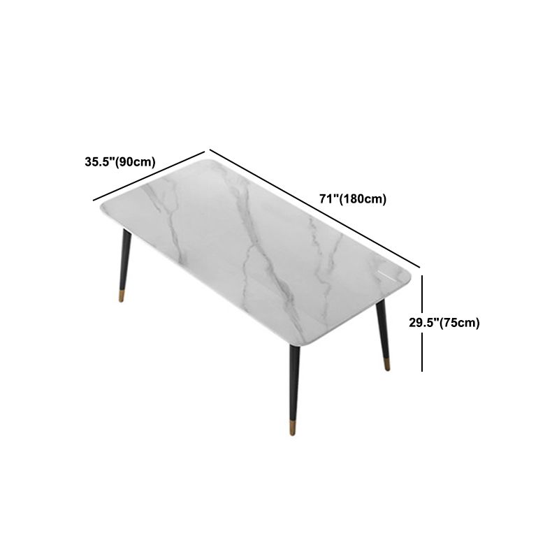 Modern 1/2/5/7 Pieces Dining Set Rectangle Stone Dining Table for Kitchen Dining Room