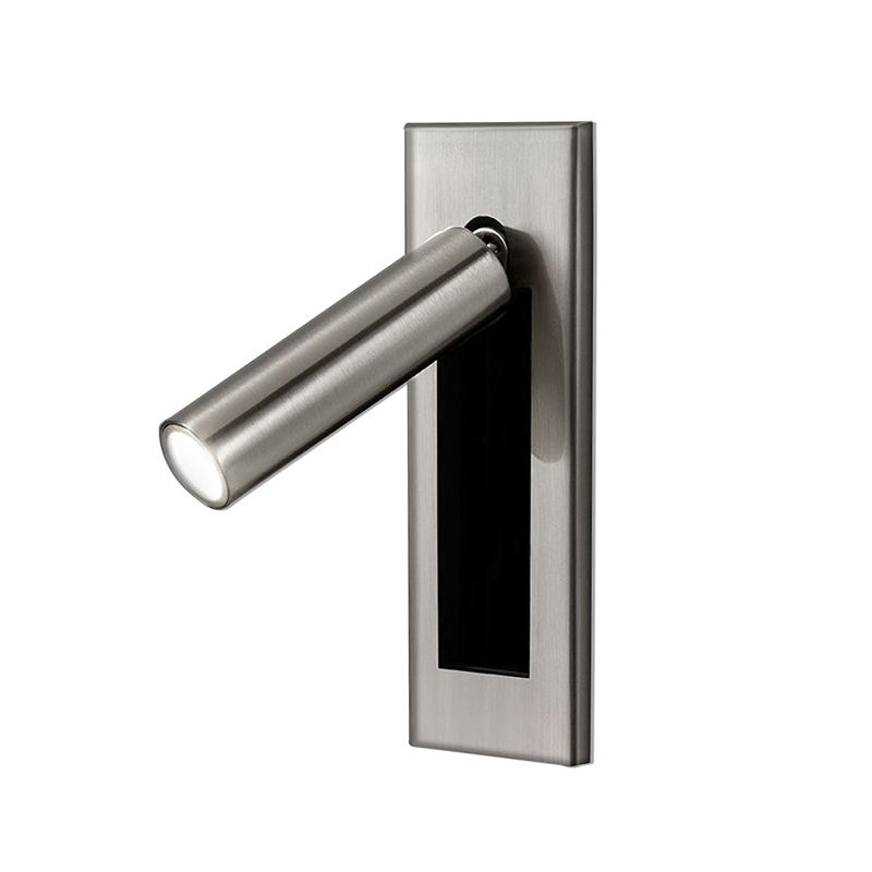 Modern Style Rectangular Wall Lighting Fixture Metal 1 Light Wall Mounted Reading Lights