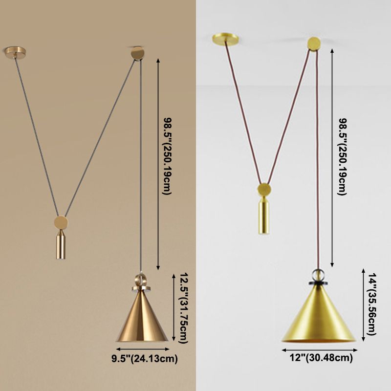 Metal Hanging Light Postmodern Style Pendant Light Cafe Shop Hanging Light