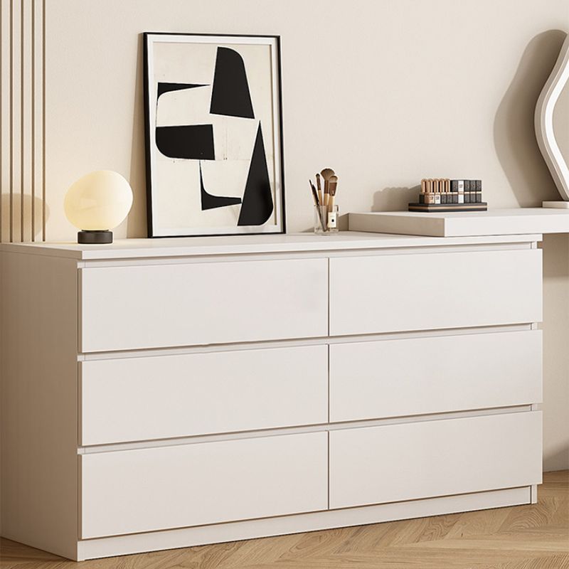 Modern With Drawer White Wood Bedroom With Stool Mirror Dressing Table