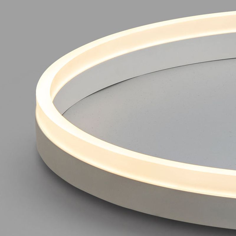 Plafonnier encastré rond en aluminium style moderne lampe simple encastrée