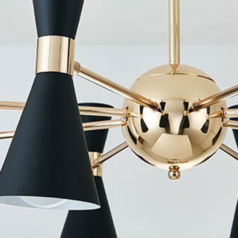 Postmodern Style Metal Pendant Light Living Room Multi-Light Chandelier