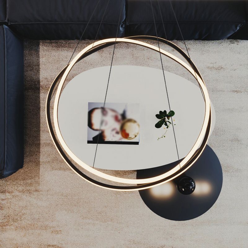 Twist Ceiling Lights White Acrylic LED Modern Styles for Living Room Bedroom