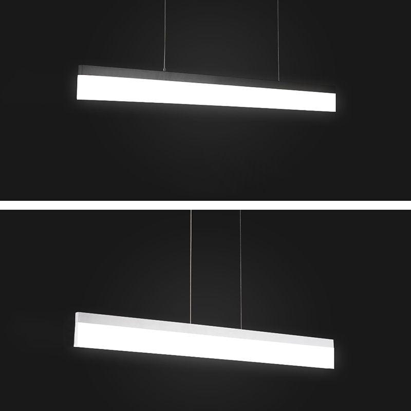 Lámpara colgante de rectángulo LED de lámpara colgante simple para el comedor de la oficina del comedor