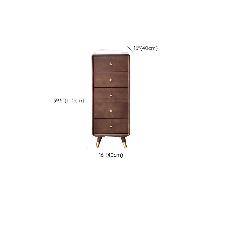 Solid Wood Accent Chest Mid Century Drawers Included Cabinet