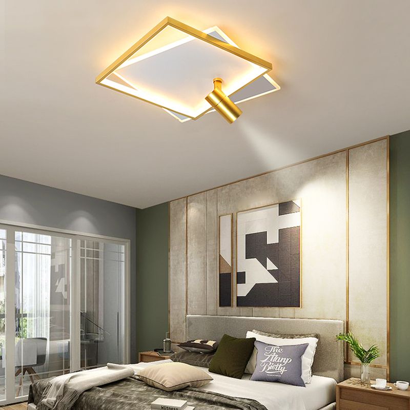Moderne LED-plafondlamp met inbouwverlichting voor kledingwinkelwoonkamer