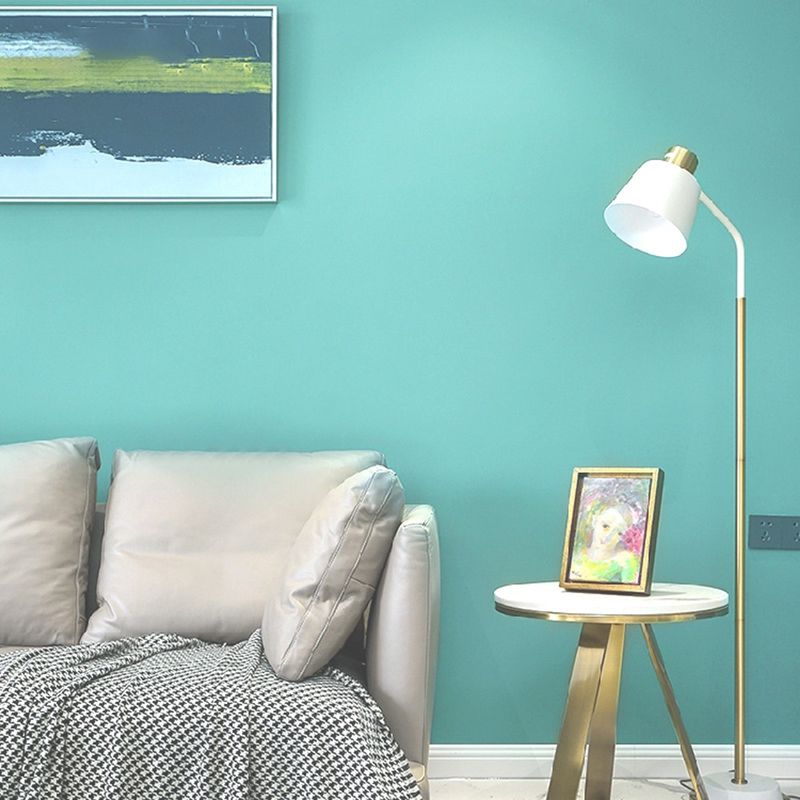 Nordic Wallpaper Roll Solid Color Patterned Non-Pasted Wall Decor, Multi Colored