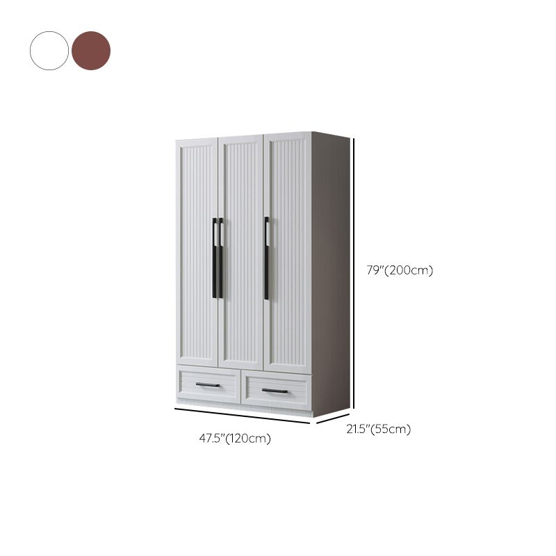 Modern Aluminum Multifunctional Wardrobe Freestanding Wardrobe with Self Close Drawers