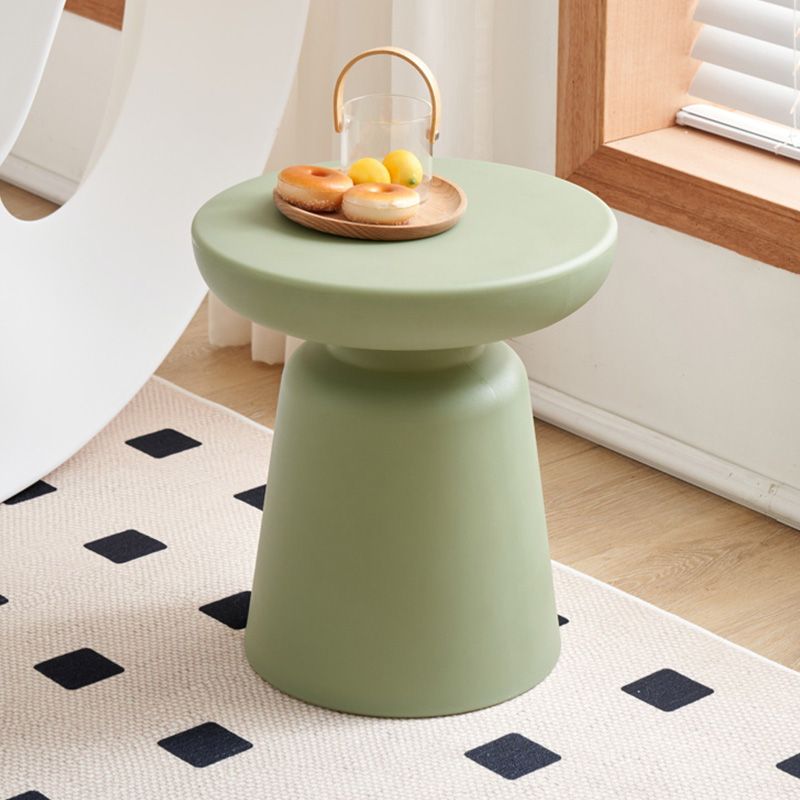 Pedestal End Table Plastic Round Side Sofa Side Accent Table