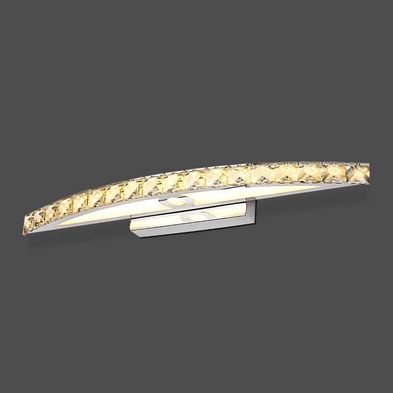 Forma lineal estilo contemporáneo tocador de tocador 1 luz de espejo LED de luz para baño