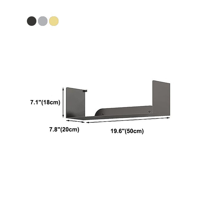 Modern Style Bookcase Metal Wall Mounted Bookshelf for Home Office