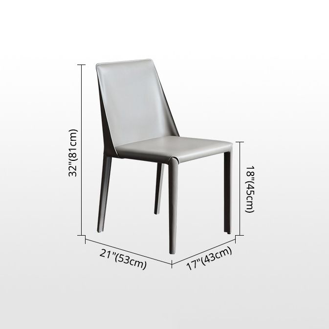 Cuisine contemporaine en métal dinant la chaise latérale solide arrière dinant la chaise latérale
