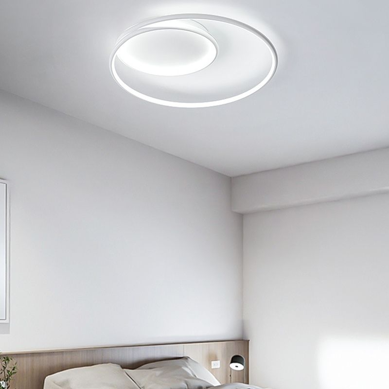 LED White Ceiling Light Contemporary Flush Mount Lighting for Room