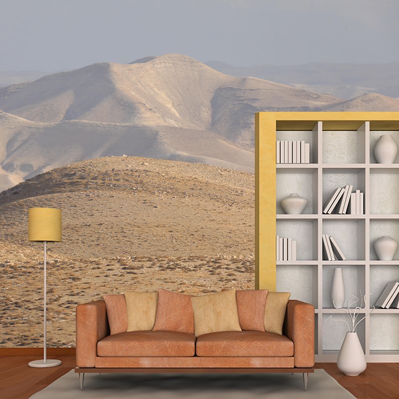 Desert Landscape Mural Modern Style Mildew Resistant for Bedroom