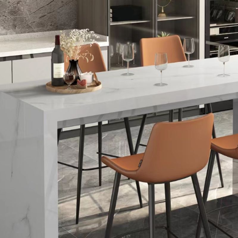 Faux Marble Counter Height Table Contemporary Pub Height Dining Table