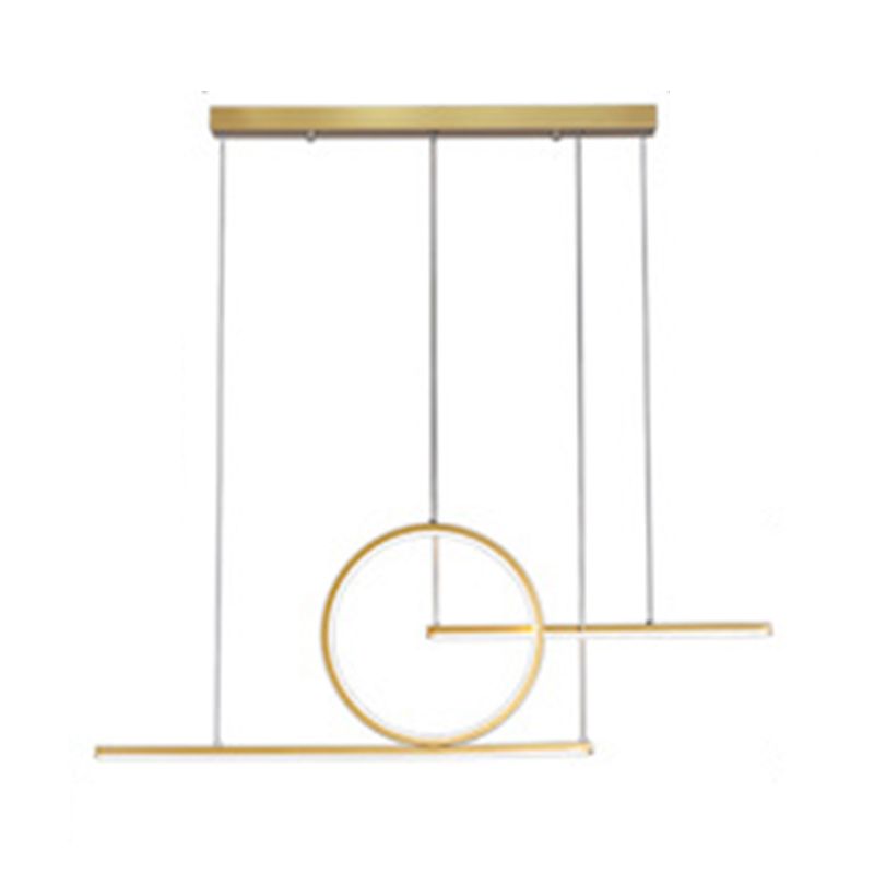 Ring Island Lighting Fixtures Aluminum Minimalism Pendant Lighting Fixtures for Restaurant