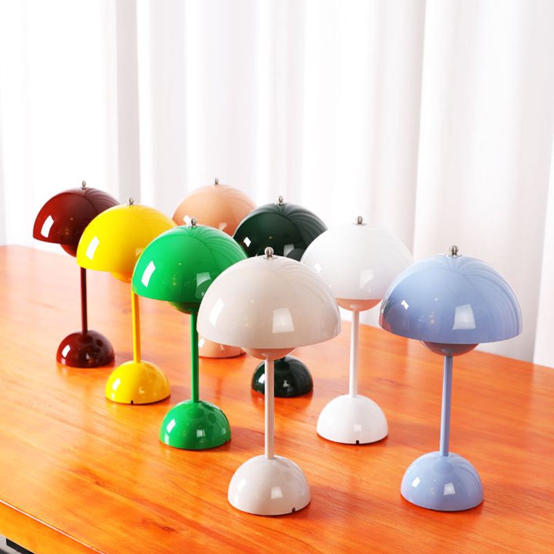 Macaron Flower Bud Shaped Night Lamp Touch Dimming Bedside LED Table Light