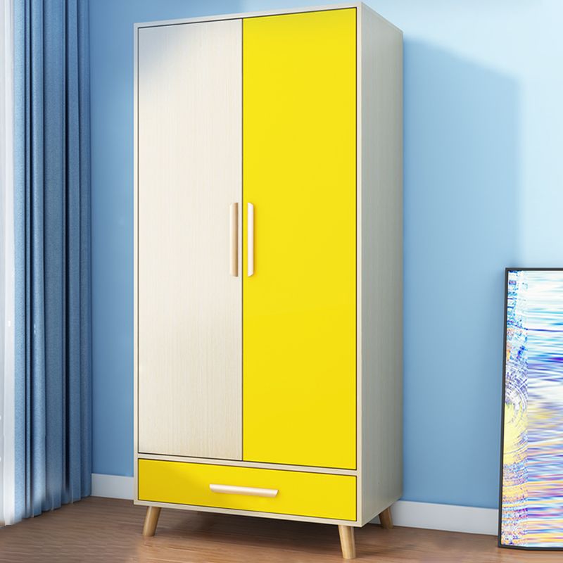 Manufactured Wood Storage Cabinet with Wooden Legs Modern Cabinet for Bedroom