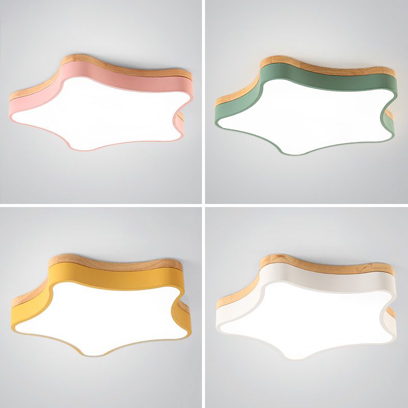 Star Shape SFlush Mount Ceiling Light Fixture Ultra-Contemporary Acrylic Ceiling Light Fixtures