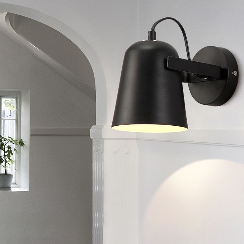 Modern Elongated Dome Shape Wall Sconce Lights Metal 1 Light Wall Light for Living Room