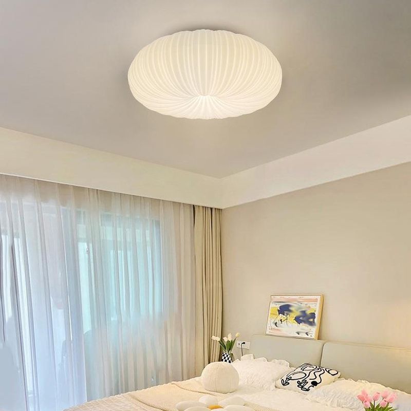Single Contemporary White Flush Mount Lighting LED Acrylic Ceiling Light for Foyer