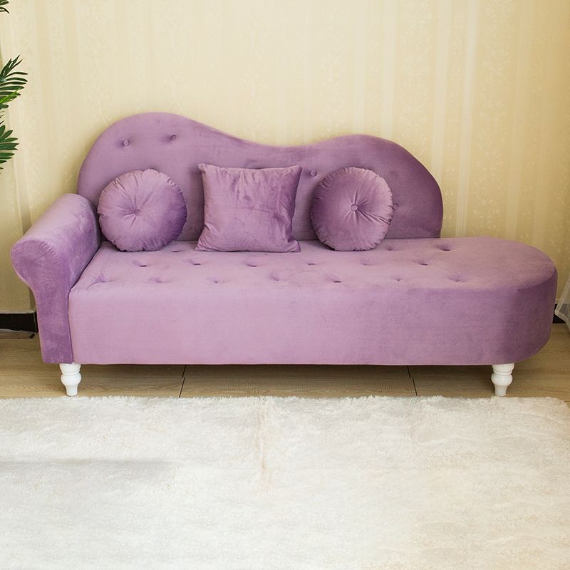 Glam Chaise Lounge Velvet Chaise Lounge Sofa for Living Room