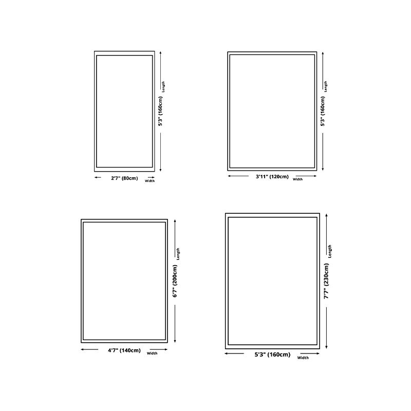 Modern Living Room Area Rug Black Plaid Print Area Carpet Polyester Stain Resistant Rug