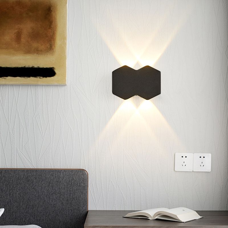 Illuminazione a parete diamanta in stile moderno lampada in metallo sconce per esterno