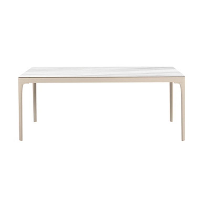 Boho Style 1/7 Pieces Dining Stone Set Rectangle Dining Table Set