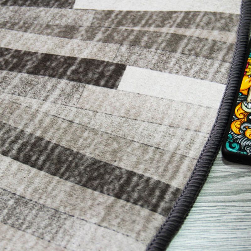 Brown Modern Rug Polyester Graphic Rug Washable Rug for Home Decoration