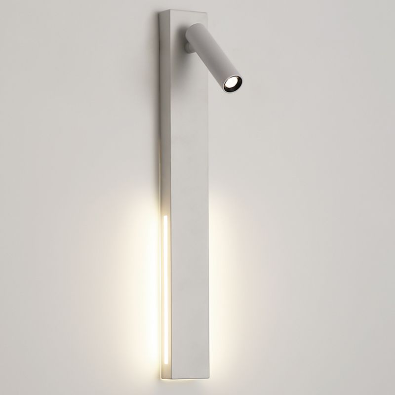 Metal Square Shape Wall Mount Lighting Modern 2-Lights Wall Mounted Light Fixture in White