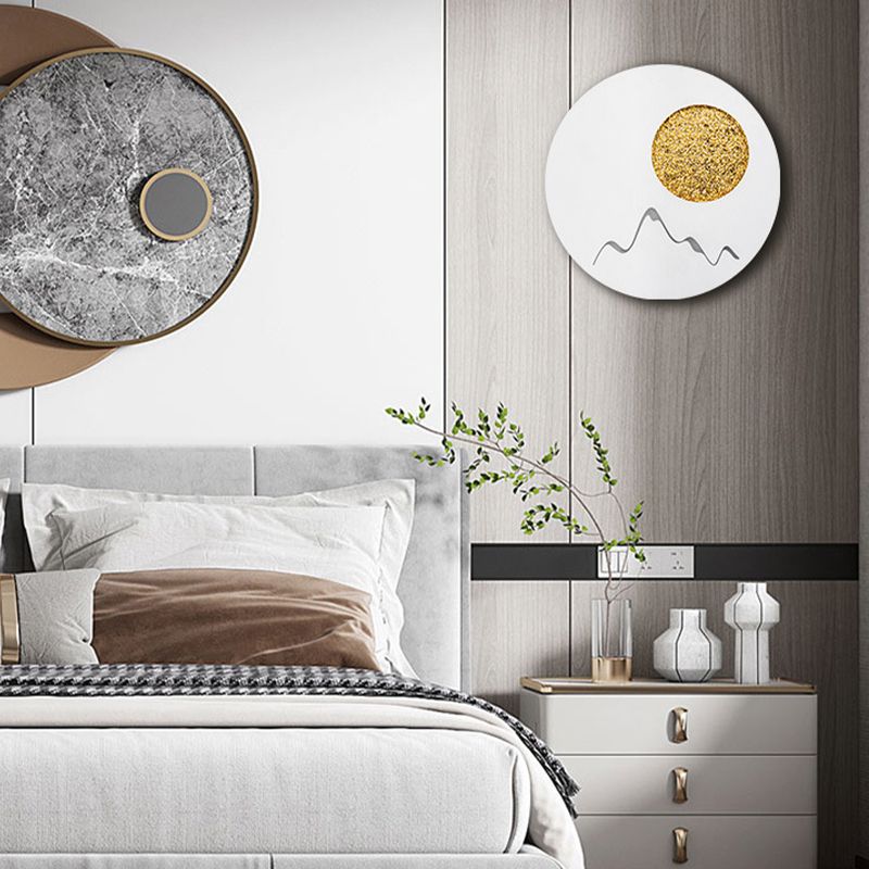 Disk artistico a forma di muro con applione metallico soggiorno a parete LED Luce montata