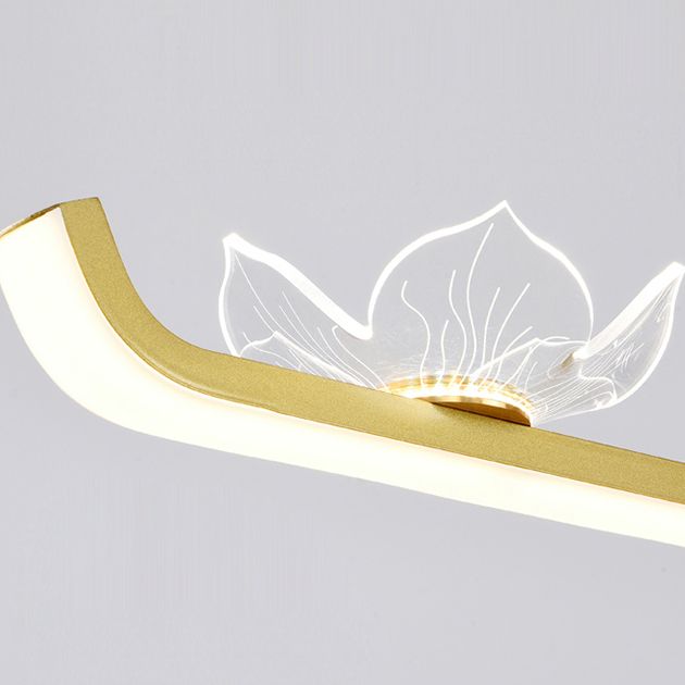 Linéaire forme d'îles lumières modernes metal 4 luminaires d'éclairage pendentif léger