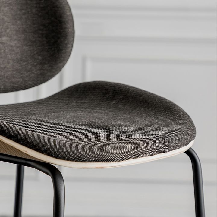 Industrial Armless Bar Stool Low Back Counter Bar Stool for Home