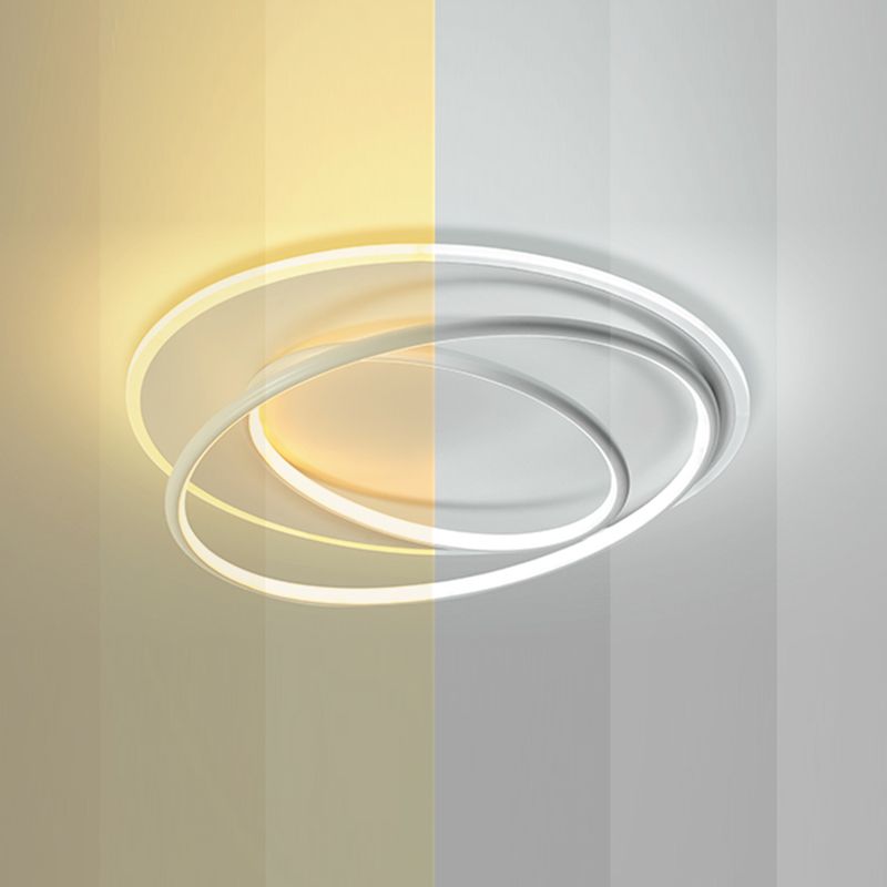 Linear Iron LED Flush Mount Modern Style 3-Light Ceiling Light Fixture for Bedroom