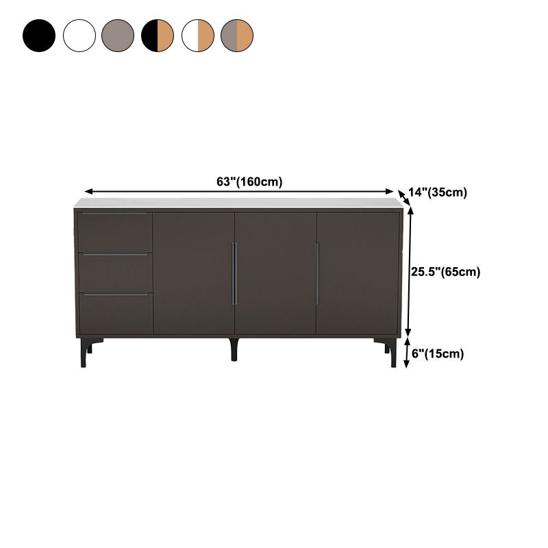 Sintered Stone Enclosed TV Storage Scandinavian Rectangle TV Cabinet