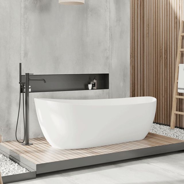 Antique Finish Soaking Modern Bathtub Stand Alone Oval Bath Tub