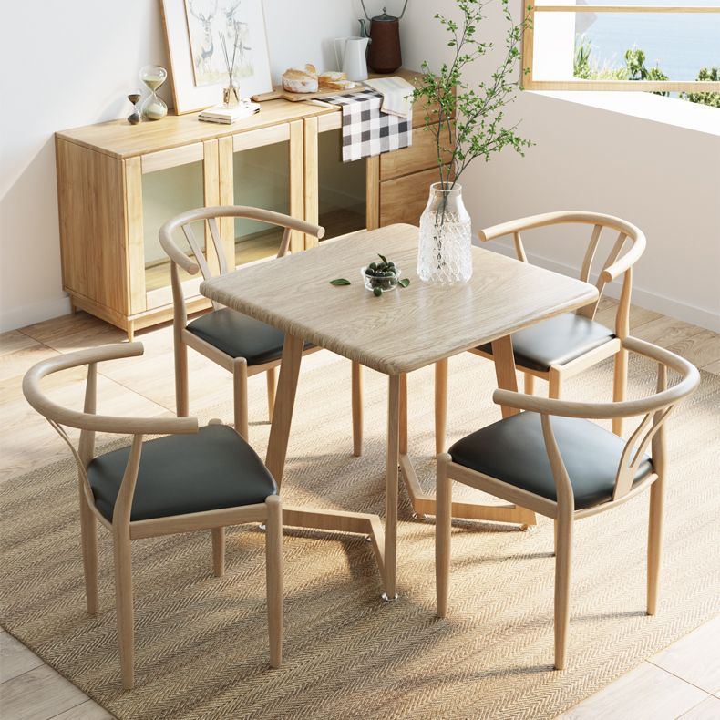Nordic Style Metal Dining Armstuhl PU Leder Esszimmerstühle für den Heimgebrauch