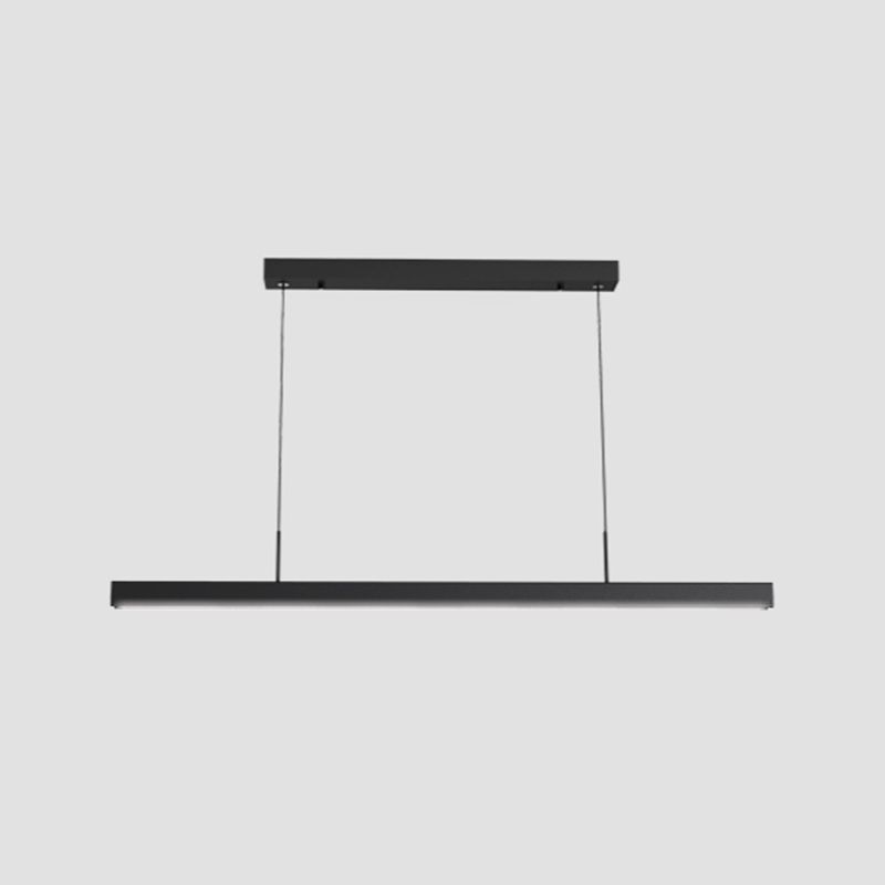 Rectangle moderne LED ISLAND lampe à tête de la lampe de restaurant à tête avec une teinte acrylique