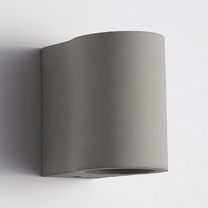 Cylindrical Cement Wall Washer Sconce Nordic Style Hallway Wall Light Fixture