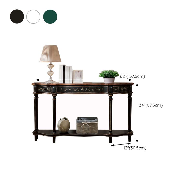 Victoria Wooden Console Table Free Form Console Sofa Table for Hall