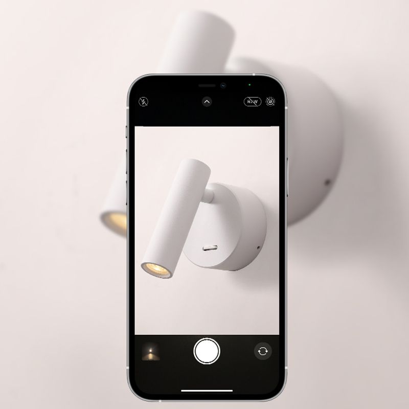 Modern Concise LED Wall Lamp Aluminium Circular Reading Wall Sconce for Bedroom