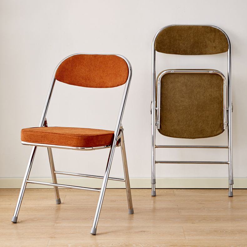 Open Back Dining Side Chair Foldable Upholstered Armless Dining Chairs