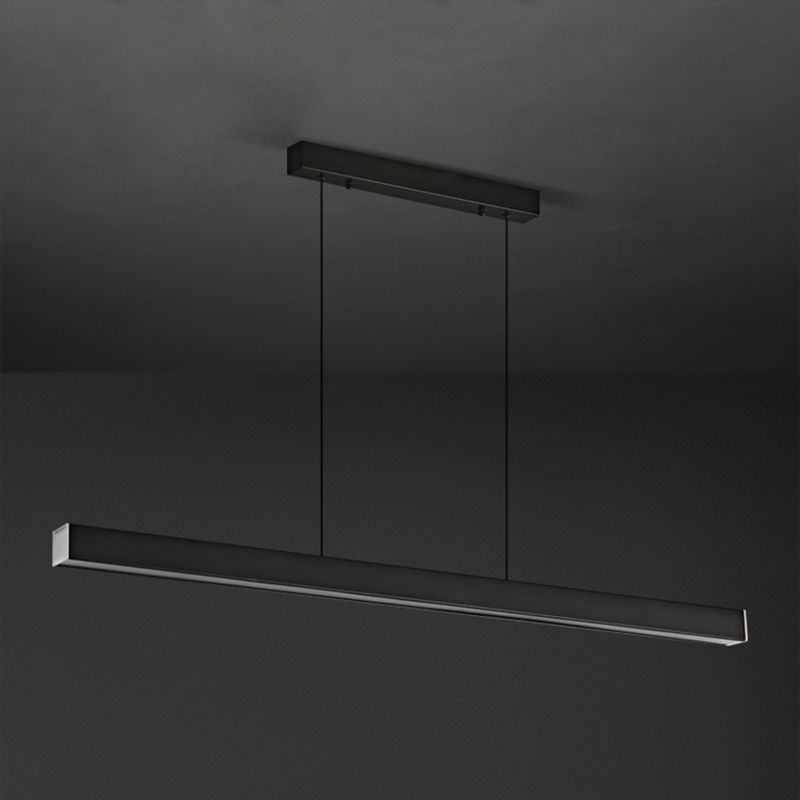 Lámparas lineales de lámparas de luz de cobre de estilo simple lámparas colgantes de restaurantes lineales de 1 luces