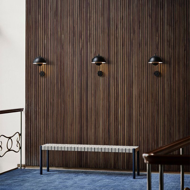 Metal Dome Shape Wall Light Modern Style 1 Light Wall Light Sconces