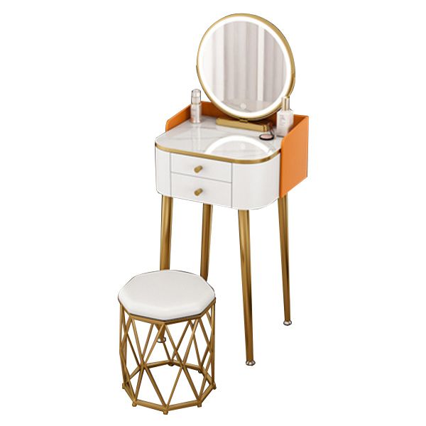 15.74" Wide Makeup Vanity Desk Glam Vanity Tables with 2 Drawers