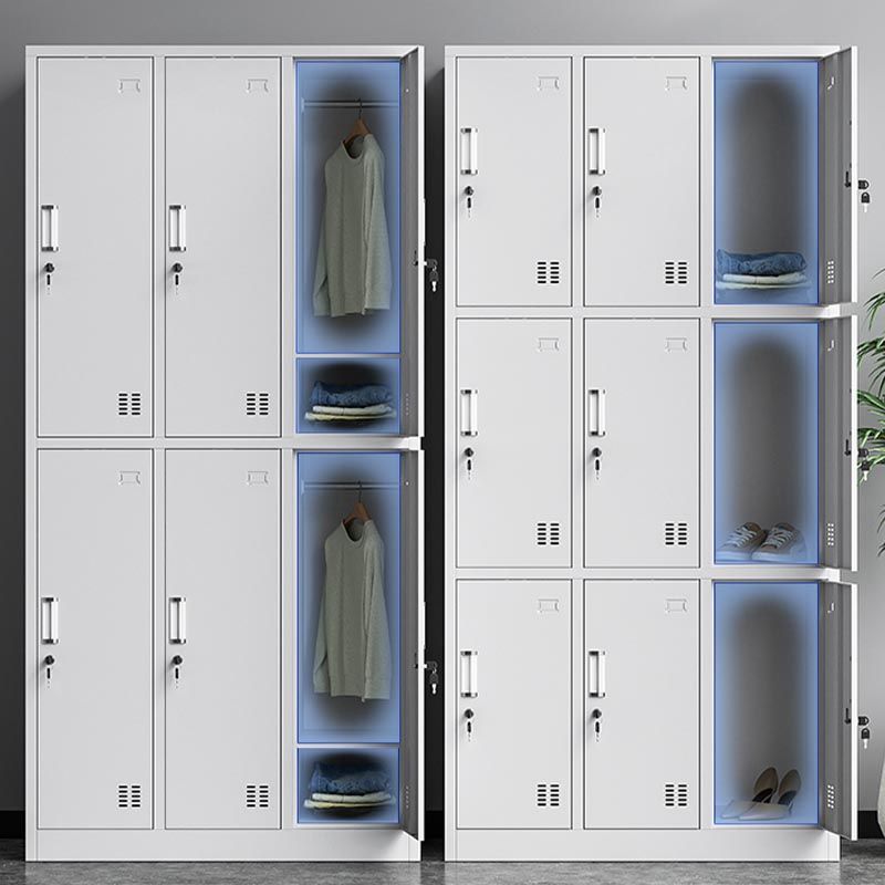 Contemporary Wardrobe Steel Bedroom Wardrobe Closet with Lock