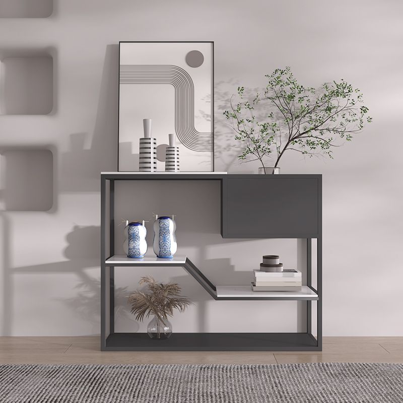 12 inch Wide Modern Accent Table Rectangle Shape Console Table for Hall